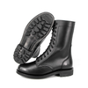 Bottes de cuir authentique noir de l'armée masculine 6276