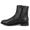 Type de cheville en cuir noir Slip résistant en caoutchouc Sole Chaussures de bureau 1247