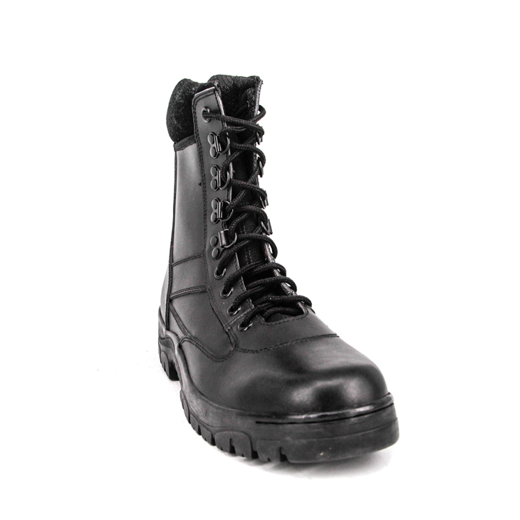 Police coréenne japonaise Bottes en cuir en cuir complet 6249