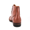 Boots en cuir complet brun rouge féminin 6106