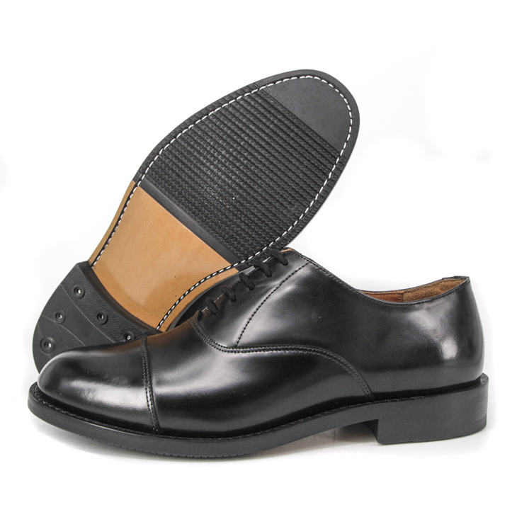 Chaussures de bureau à plat noir 1202