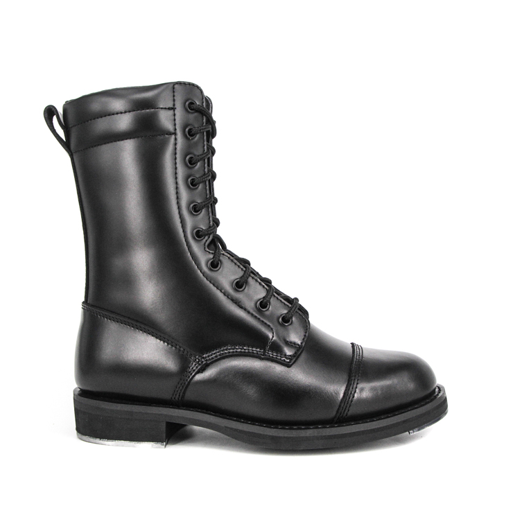 Ritual britannique durable Grain Top Full Cuir Boots Military