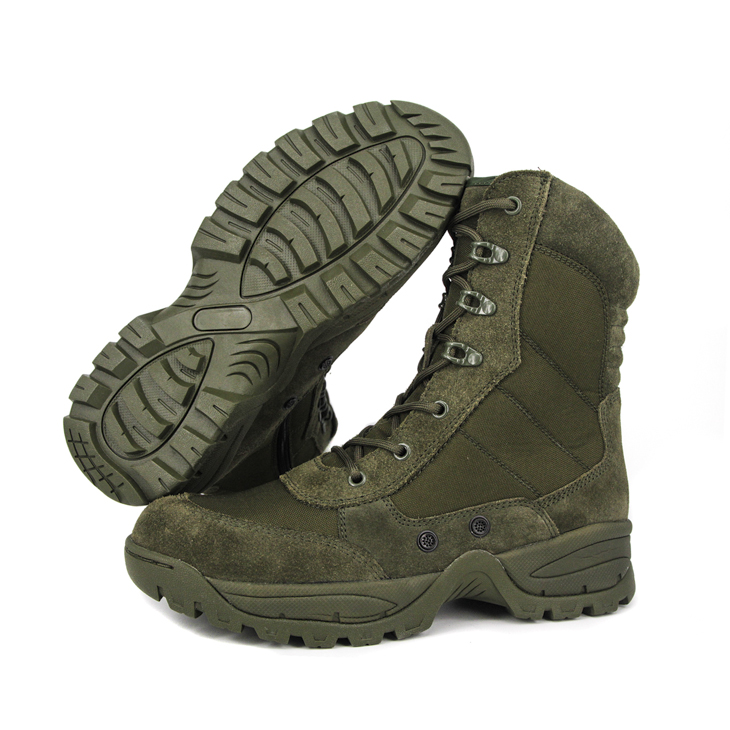 Bottes de désert militaire vert éclair 