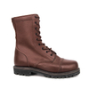 Couleur marron de combat militaire dans les bottes en cuir complet de l'armée 6208