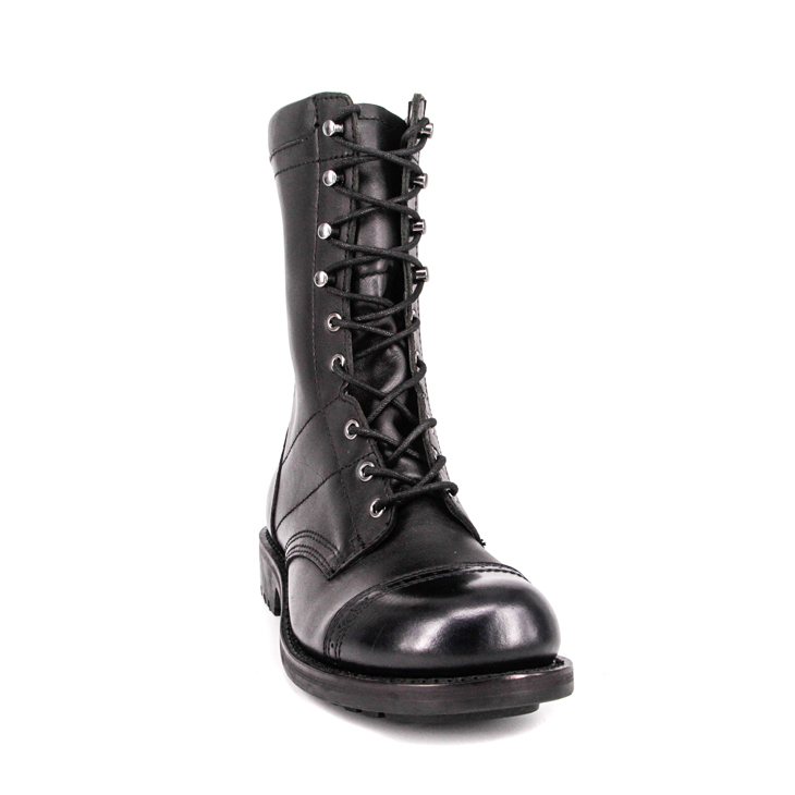 Allemagne Goodyear Officier noir Bottes en cuir complet 6217