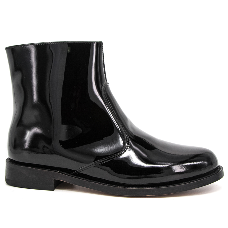 Chaussures de travail en cuir brevet non glissant à glissière 1239