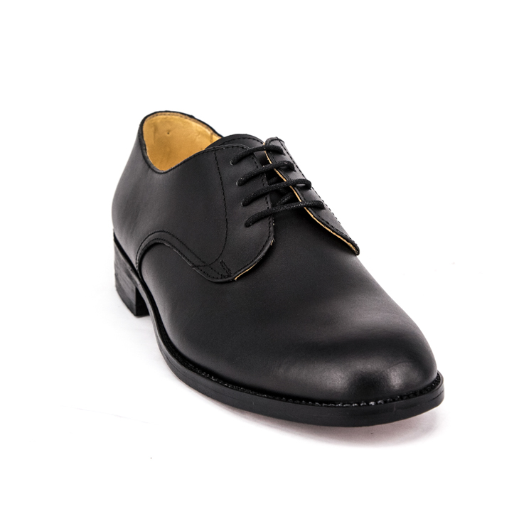 Chaussures de bureau imperméables en cuir noir pour hommes 1211