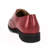 Prix ​​pas cher homme rouge brun vache en cuir chaussures de bureau militaire 1242