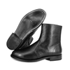 Type de cheville en cuir noir Slip résistant en caoutchouc Sole Chaussures de bureau 1247