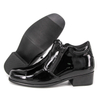 Chaussures de bureau brillantes en cuir bas brevet à talon 1113