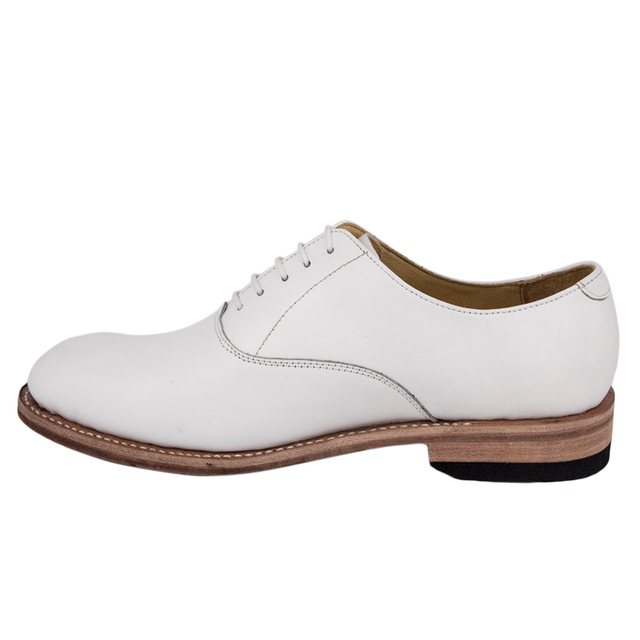 Chaussures de bureau en cuir breveté brillant blanc 1216