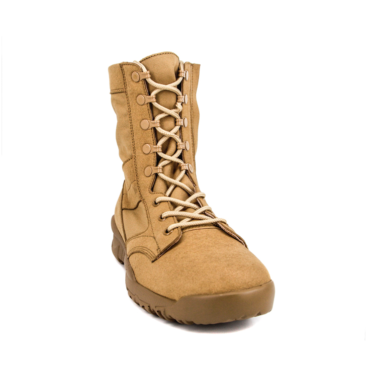 Armée masculine avec fermeture à glissière latérale pour les bottes de désert du travail 7276