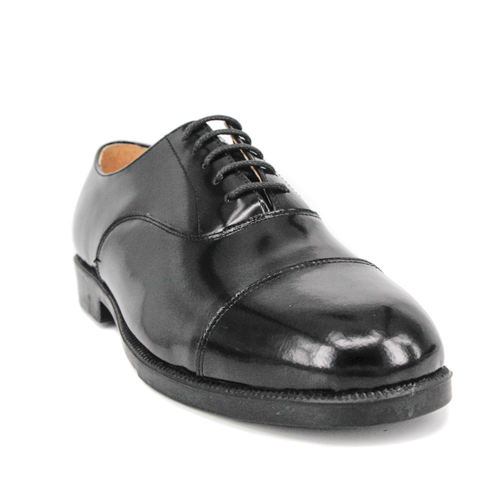 Chaussures de bureau en cuir noir de qualité supérieure 1253