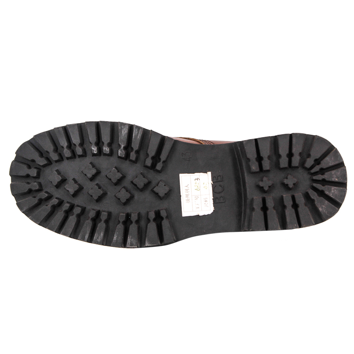 Bottes en cuir complet militaire de la cheville féminine 6274