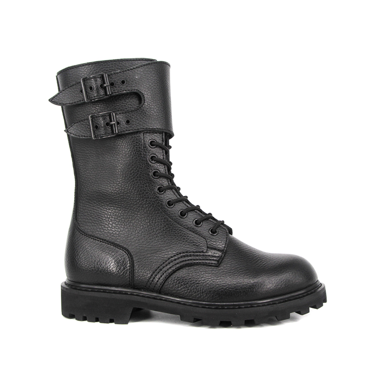 Bottes de cuir militaire de lutte contre l'infanterie de France 
