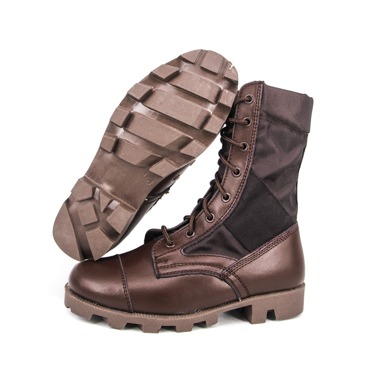 Bottes de jungle de l'armée brun rouge en caoutchouc 5234
