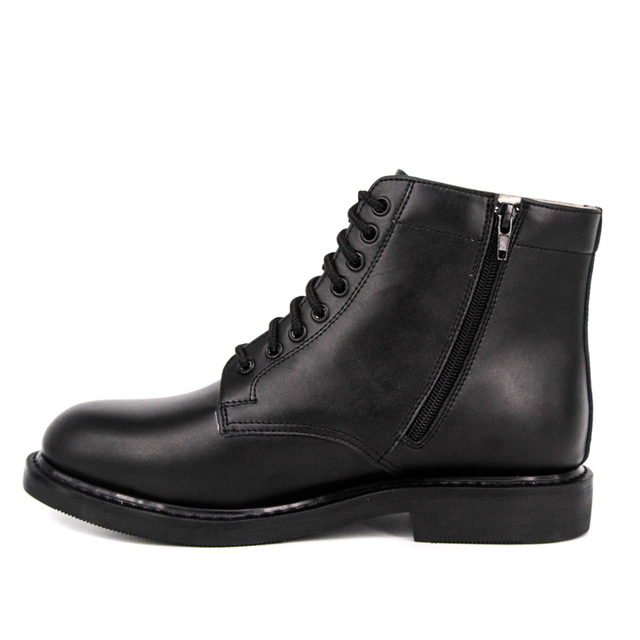 Patrol Zipper Army Boots en cuir complet 6109