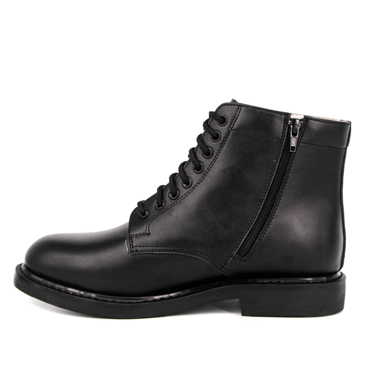 Patrol Zipper Army Boots en cuir complet 6109