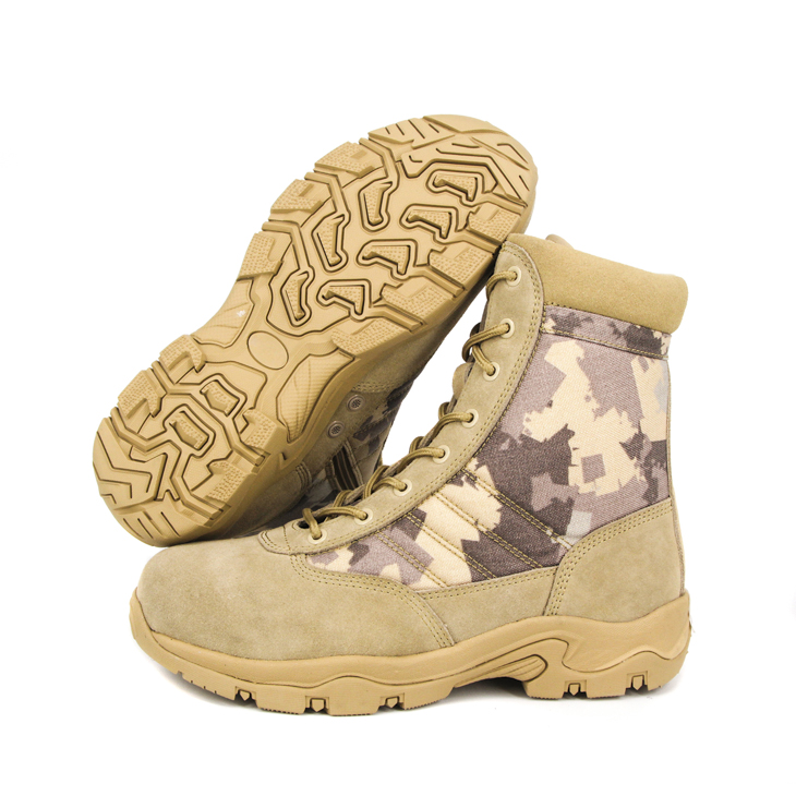Chaussure de désert militaire tactique jaune 7203