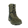 Bottes de désert militaire à fermeture éclair confortable vert olive 7282