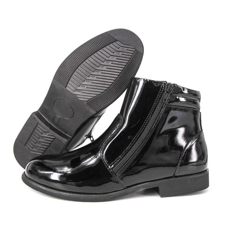 Chaussures de bureau militaires à la brillance en cuir breveté confortable 1283