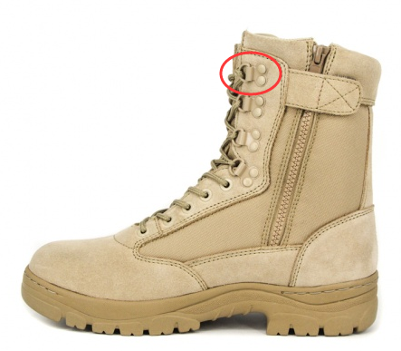 Quels sont les différents œillets de chaussures pour les bottes militaires v3 