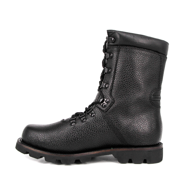 Patrol Boots en cuir militaire en relief 6283