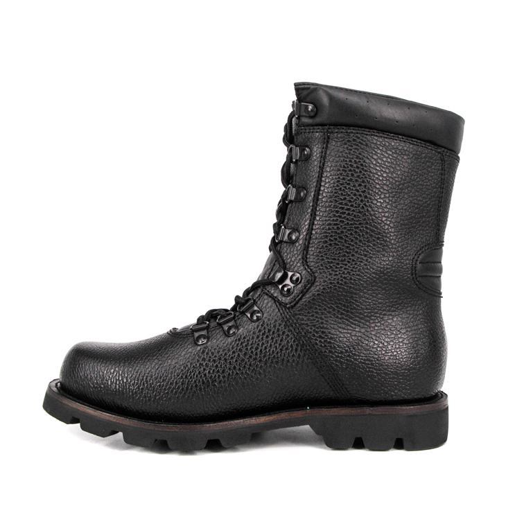 Patrol Boots en cuir militaire en relief 6283