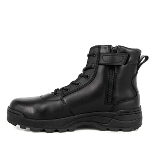 Bottes de cuir tactique en cuir complet de qualité antidérapante 6103