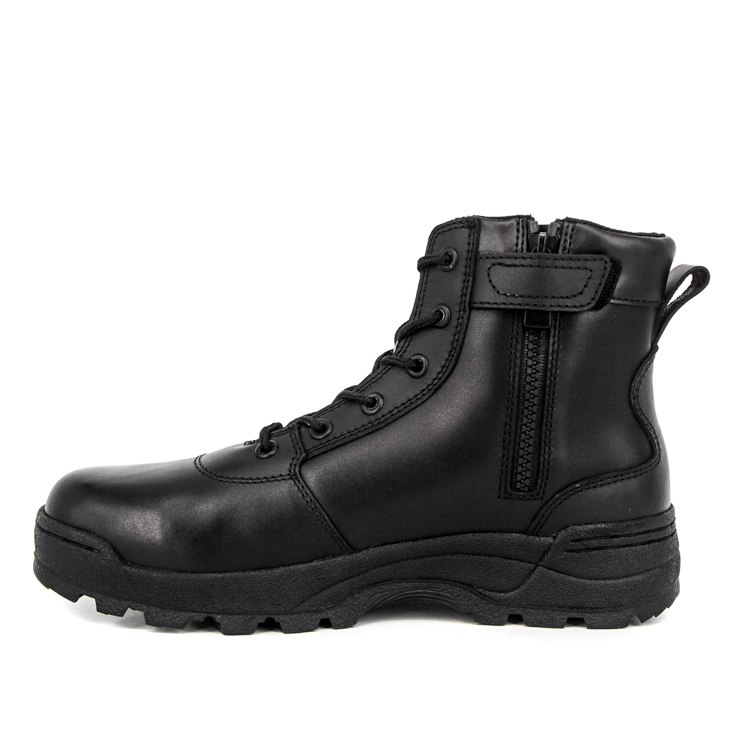 Bottes de cuir tactique en cuir complet de qualité antidérapante 6103