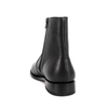 Type de cheville en cuir noir Slip résistant en caoutchouc Sole Chaussures de bureau 1247