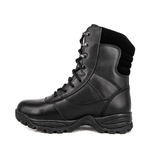 Afficher un bon prix de combat noir Bottes en cuir complet 6227