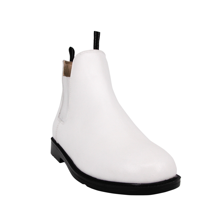 Cow Leather Slip White Fashion Office Chaussures 1251