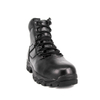 Bottes en cuir de combat de la police noire de la cheville 6105