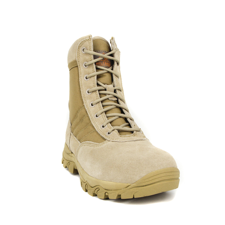 Bottes de désert jaune tactique des jeunes 