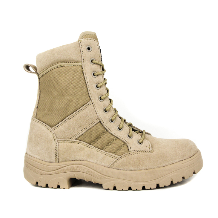 Bottes de désert militaire de couleur de couleur de sable 