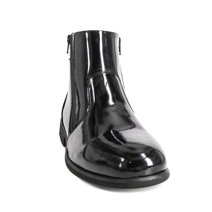 Chaussures de bureau militaires à la brillance en cuir breveté confortable 1283