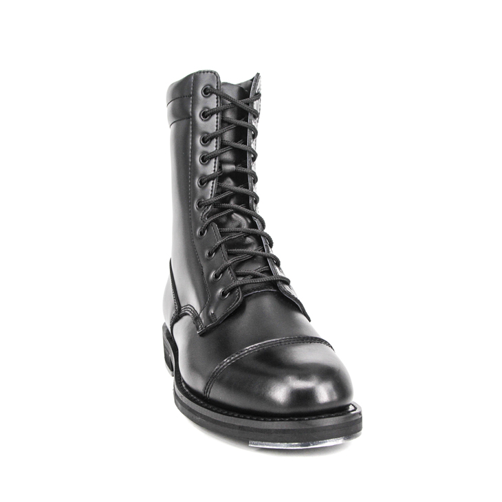 Ritual britannique durable Grain Top Full Cuir Boots Military