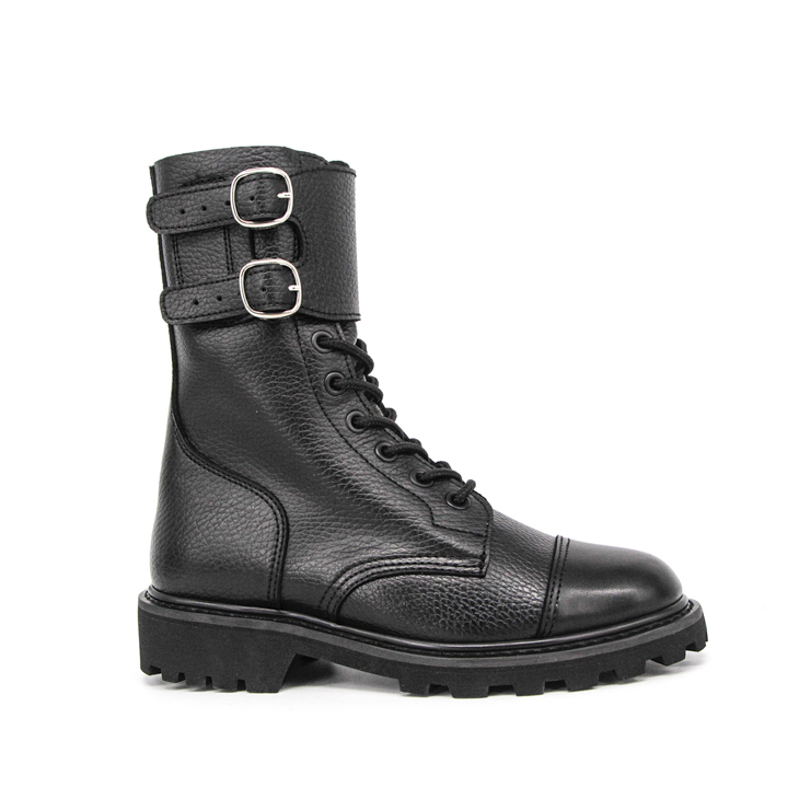 Bottes en cuir en relief de l'armée de la France 6225