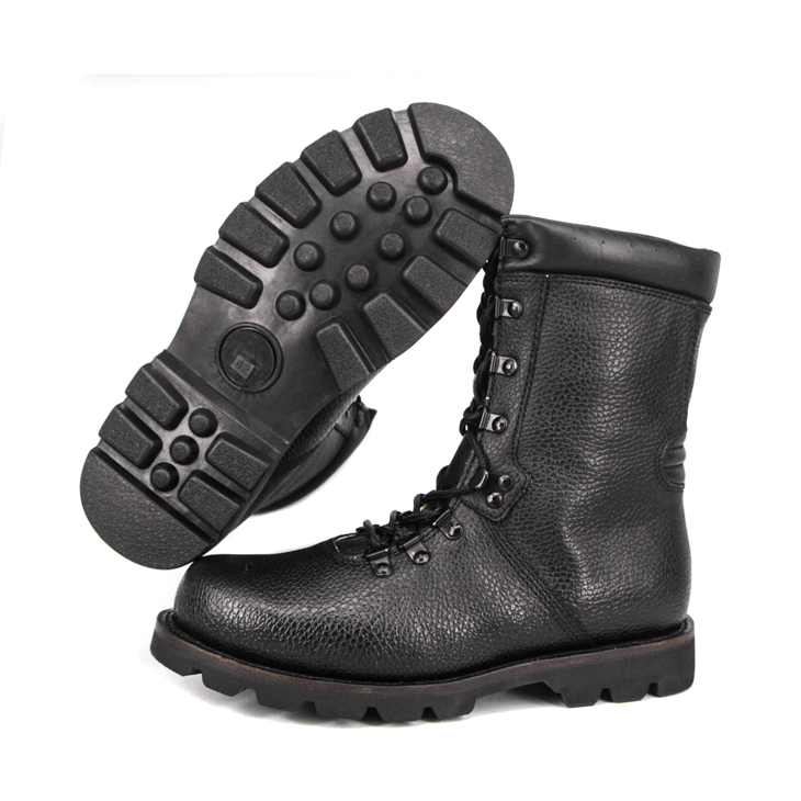 Patrol Boots en cuir militaire en relief 6283
