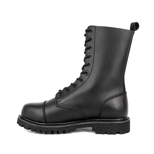 Bottes de cuir authentique militaire masculin 6281