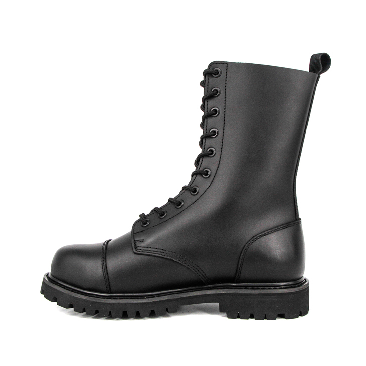 Bottes de cuir authentique militaire masculin 6281