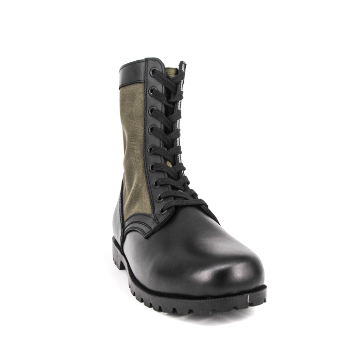 Bottes de jungle de caoutchouc masculin de l'armée verte 5227