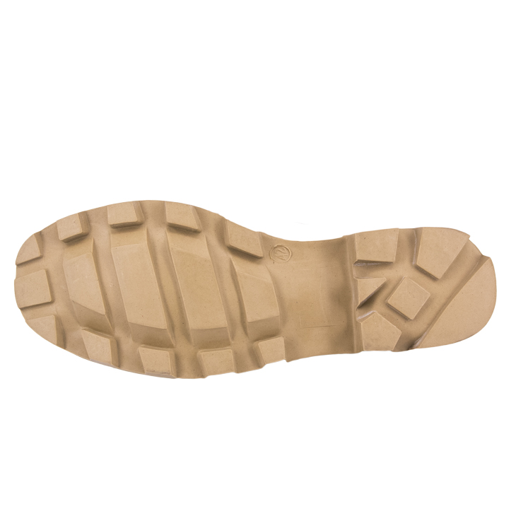 Bottes militaires khaki de la police de la police 7238