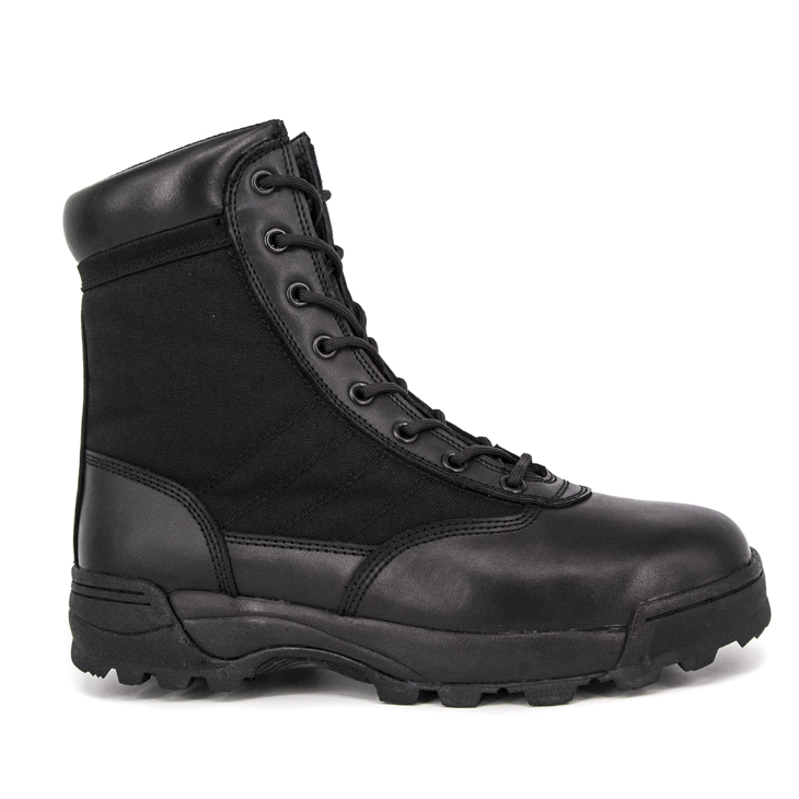 Bottes tactiques militaires noires masculines légères de l'armée 