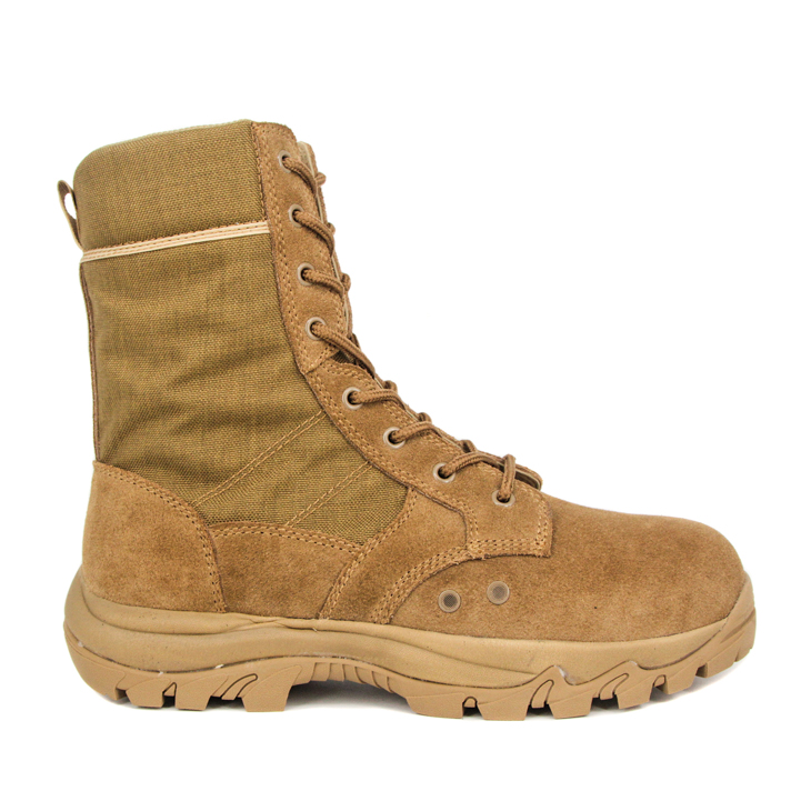 Men de gros hommes Brown Color Military Desert Boot 
