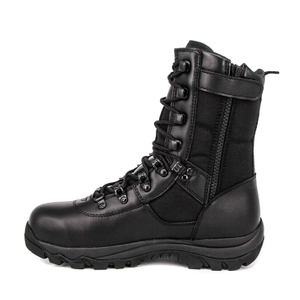 Bottes tactiques de combat militaire imperméable noir en gros 4287