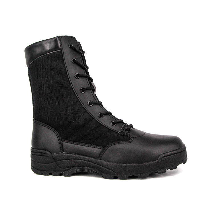 Police britannique zip des orteils militaires bottes tactiques 4252