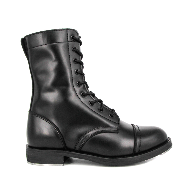 Boots en cuir complet de zipper zipper australien haut brillant 6284