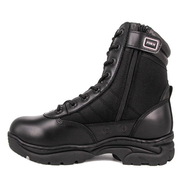 Milforce authentine cuir bottes tactiques bottes armée bottes en cuir militaire 
